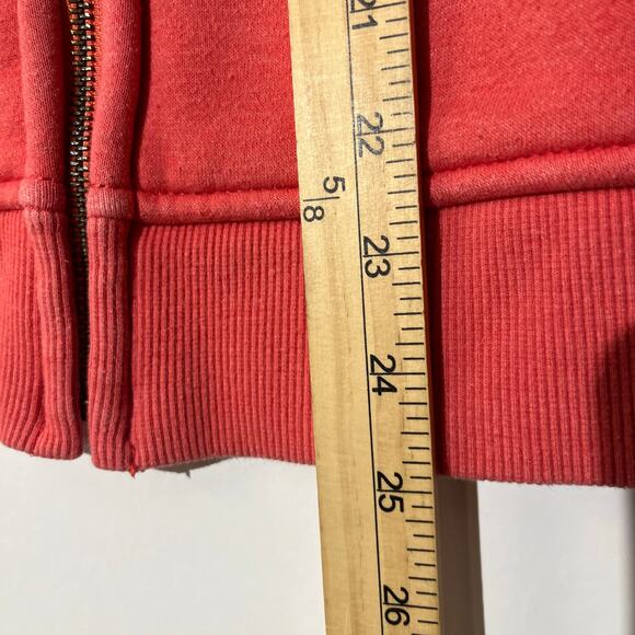 Carhartt Salmon Pink Long Sleeve‎ Hoodie Jacket Womens Medium Pink Relaxed Fit - Picture 6 of 7